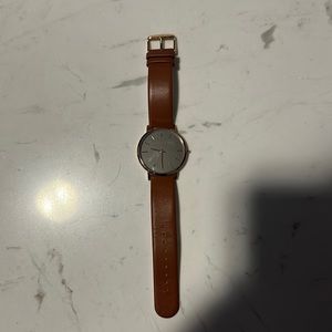 Rose Gold Colored Stainless Steel Watch Leonard and Church Quartz